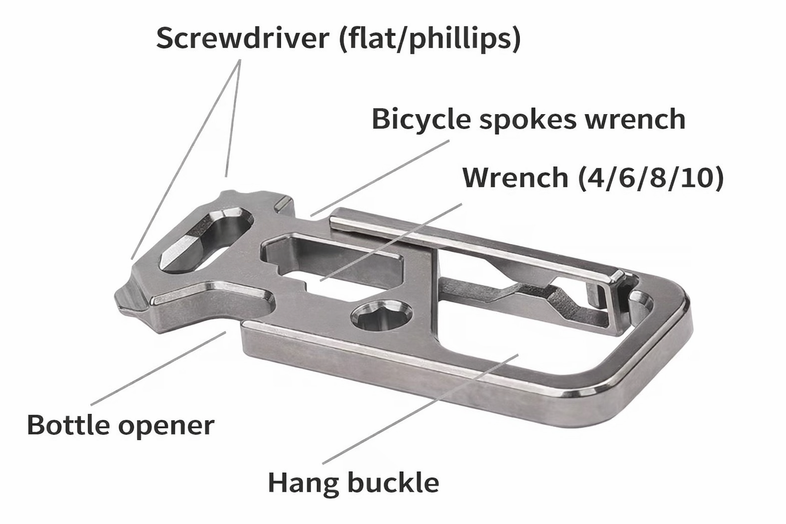 Titanium Heavy Duty Carabiner Keychain