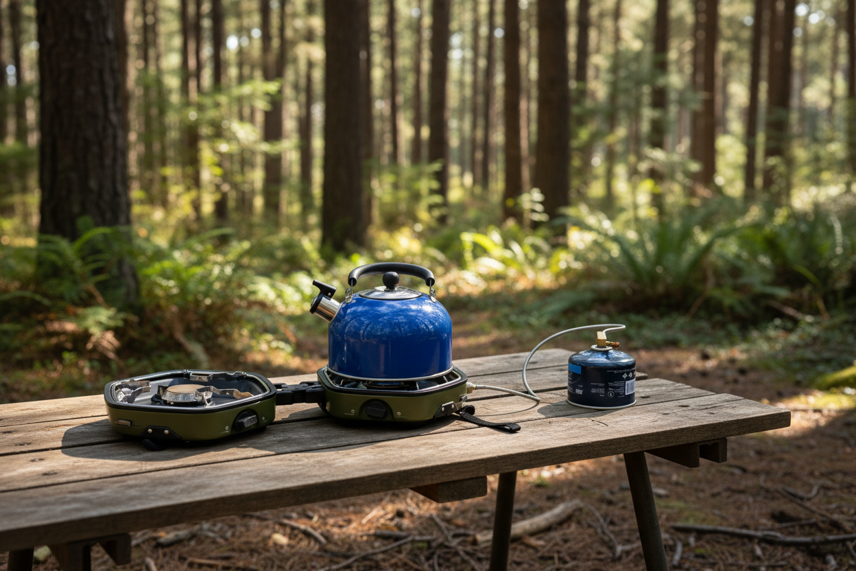 Foldable Dual Burner Gas Stove