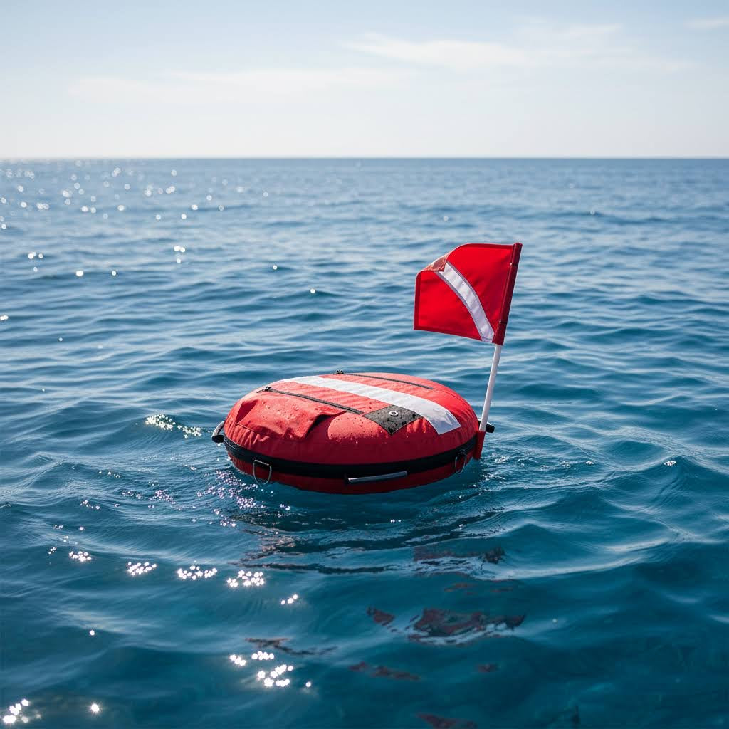Lightweight Heavy Duty Diving Buoy with flag