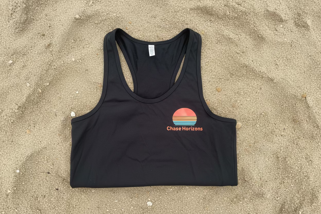 Women's Mali Racerback Regular fit Chase Horizons printed Tee