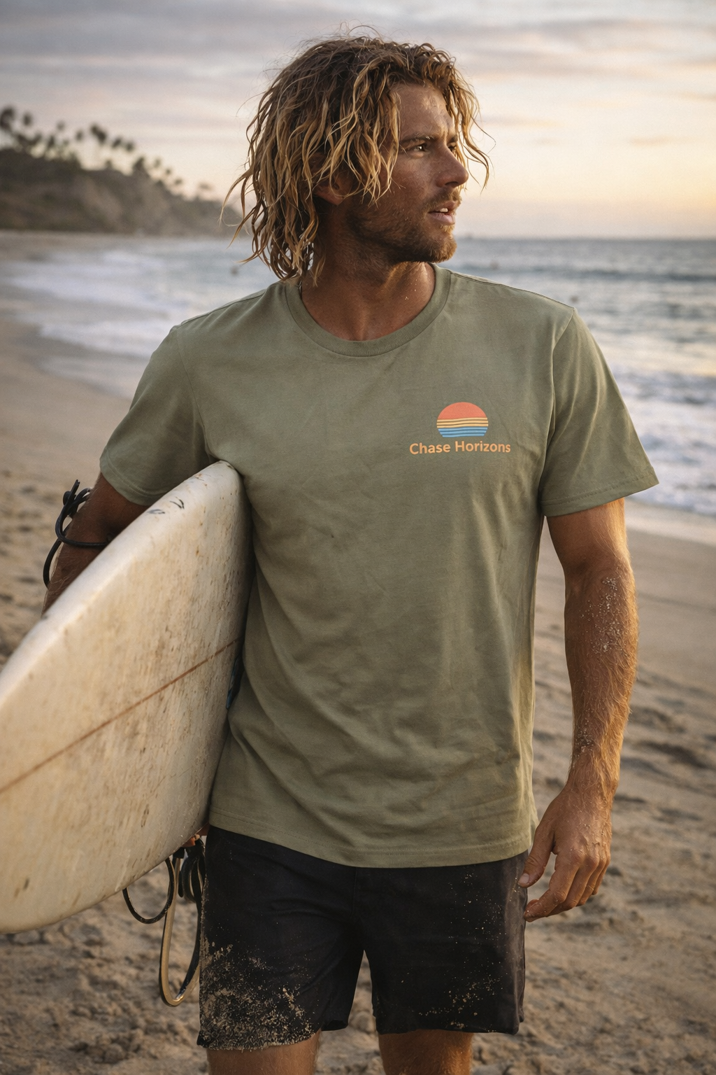 Chase Horizons Regular Fit Print logo T-shirt