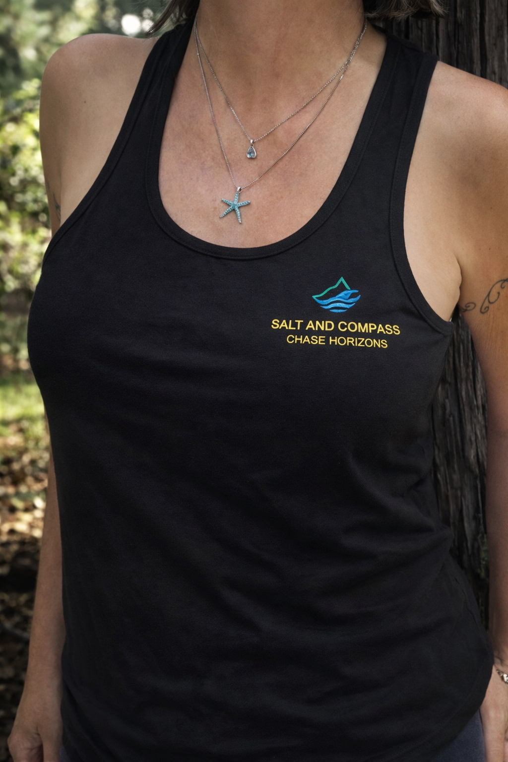 Woman's Mali Racerback Regular fit with Salt and Compass embroidered logo