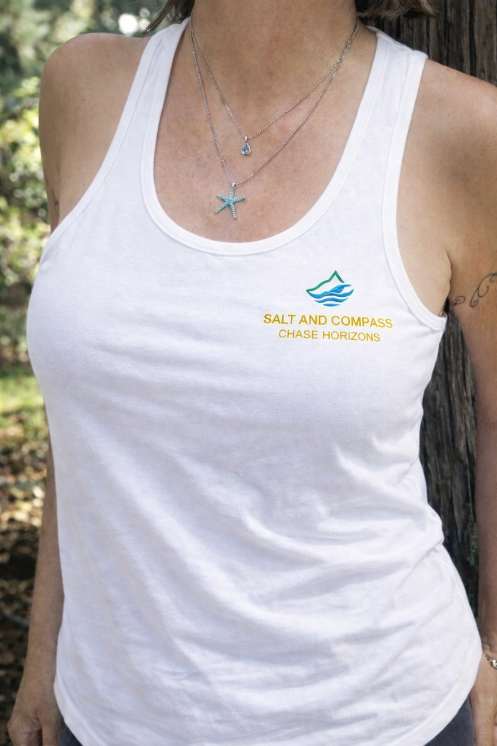 Woman's Mali Racerback Regular fit with Salt and Compass embroidered logo