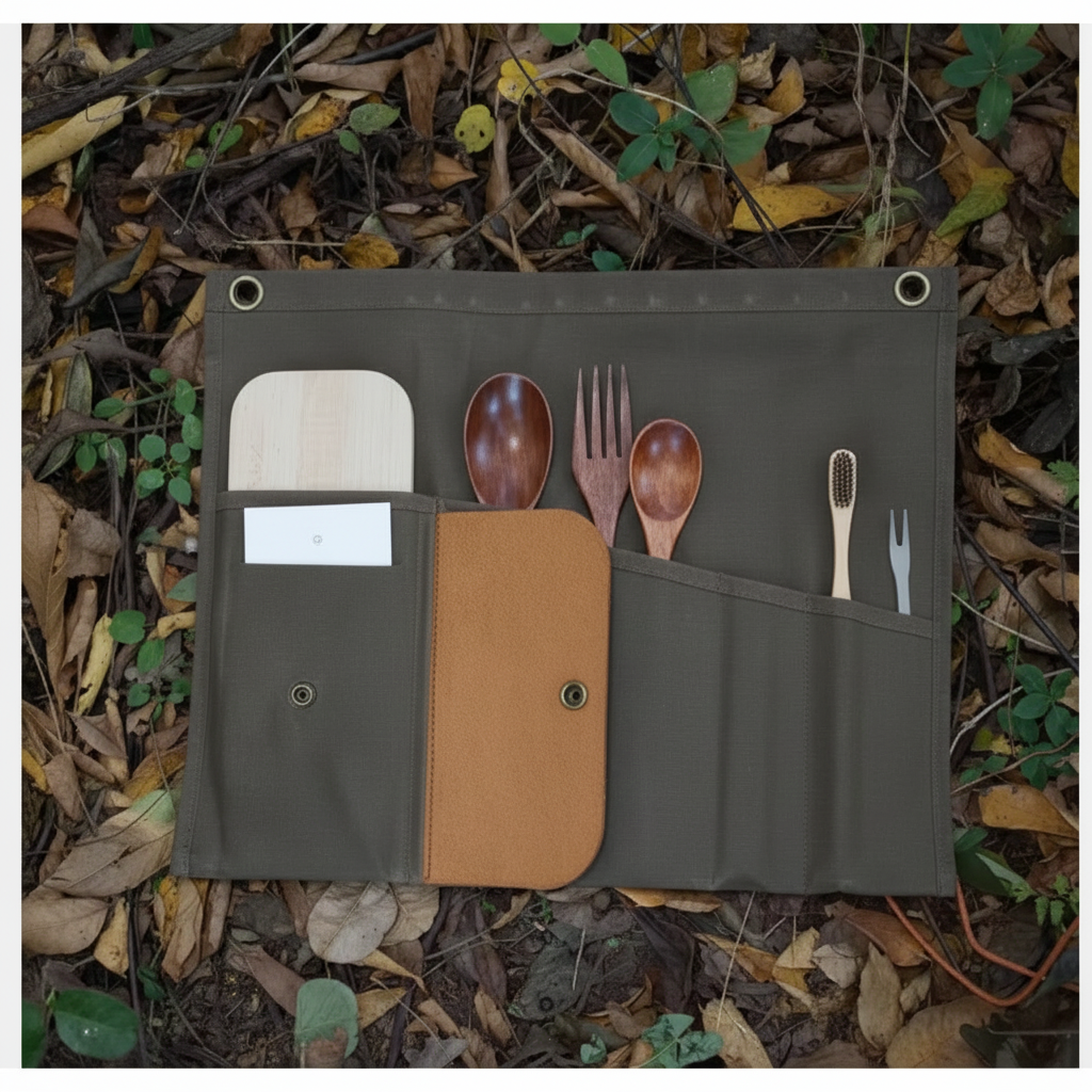 Oil Wax Canvass Tool/Utensil Roll Bag