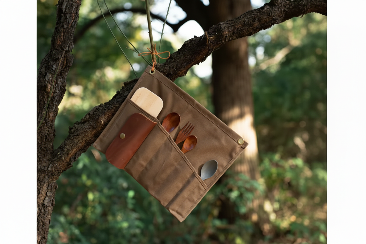 Oil Wax Canvass Tool/Utensil Roll Bag