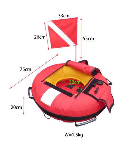 Lightweight Heavy Duty Diving Buoy with flag