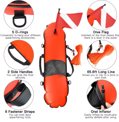 Diving/Spearfishing safety float with 20m line