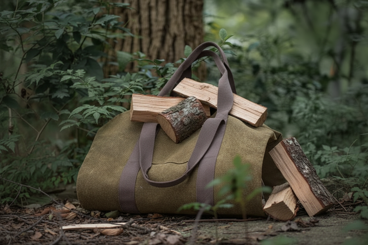 Firewood Canvass Collection Bag