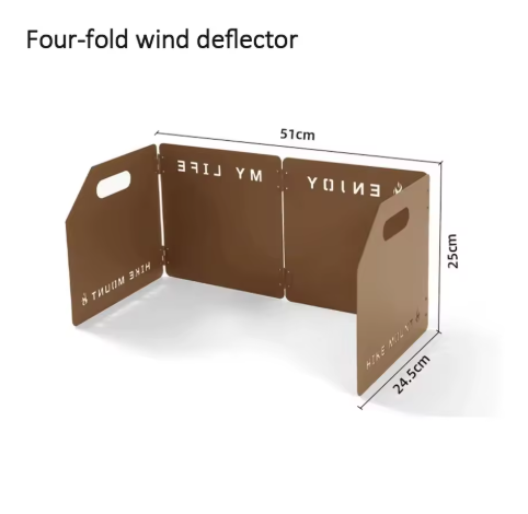 Camping 4 Panel Foldable Windshield