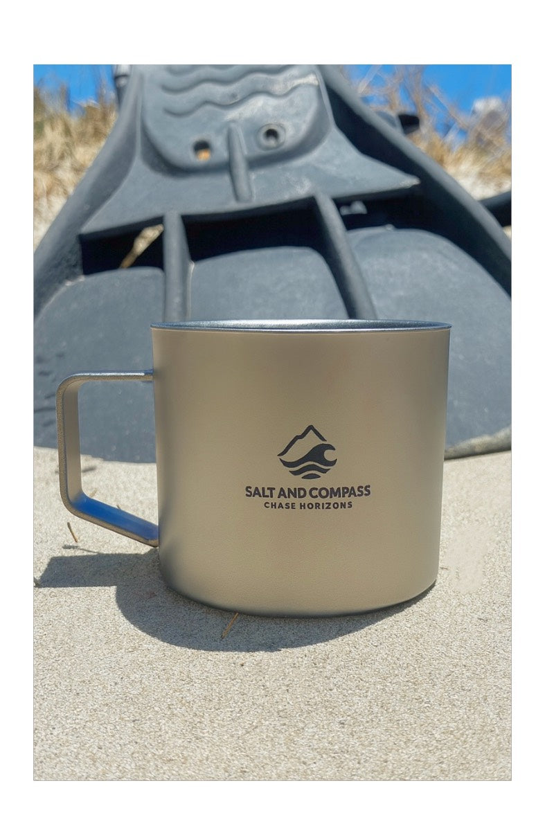 Ultralight 100% Pure Titanium Double Layer Travel Mug 135ml