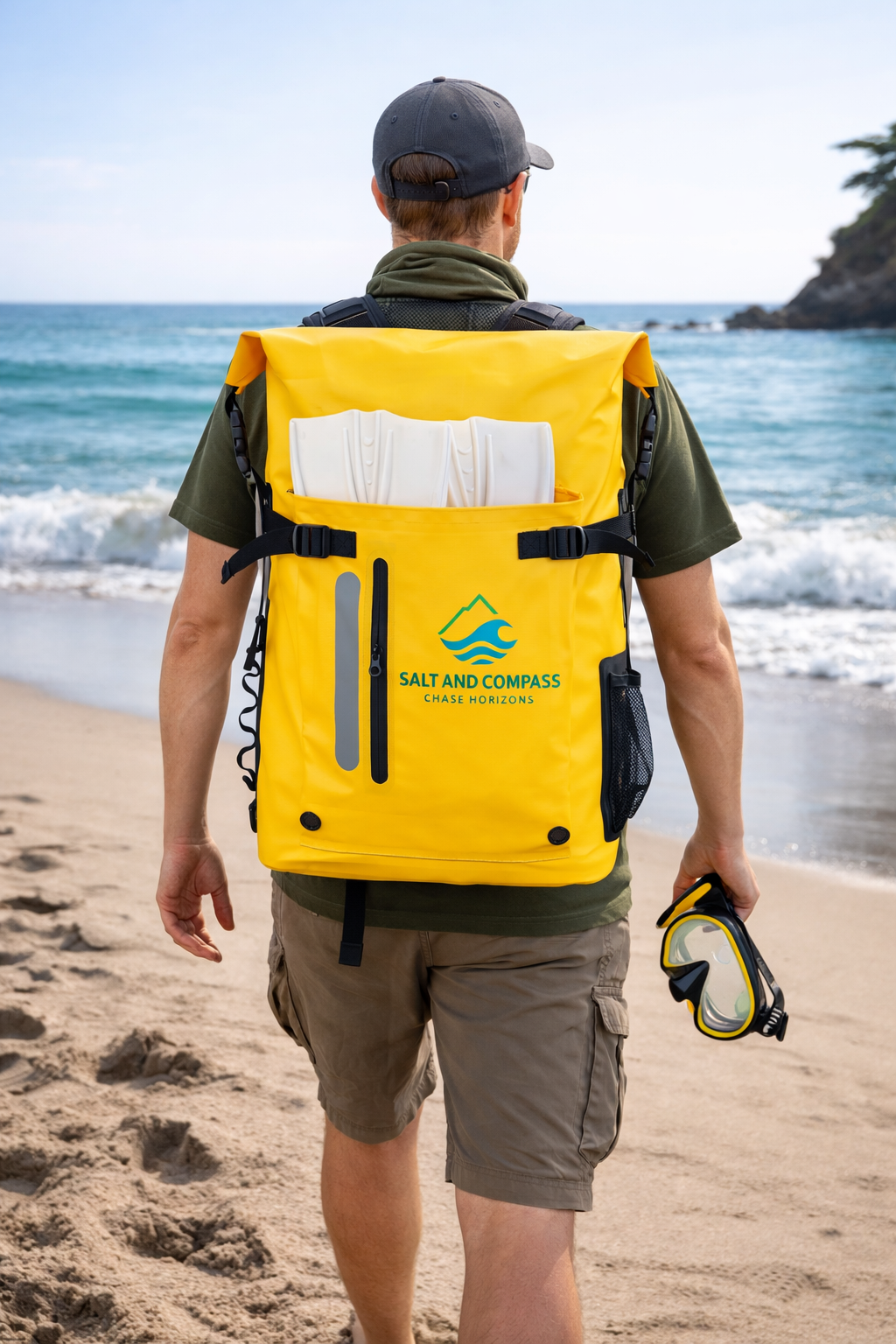 29L Waterproof Dry Bag with large external pocket..ideal for fins!